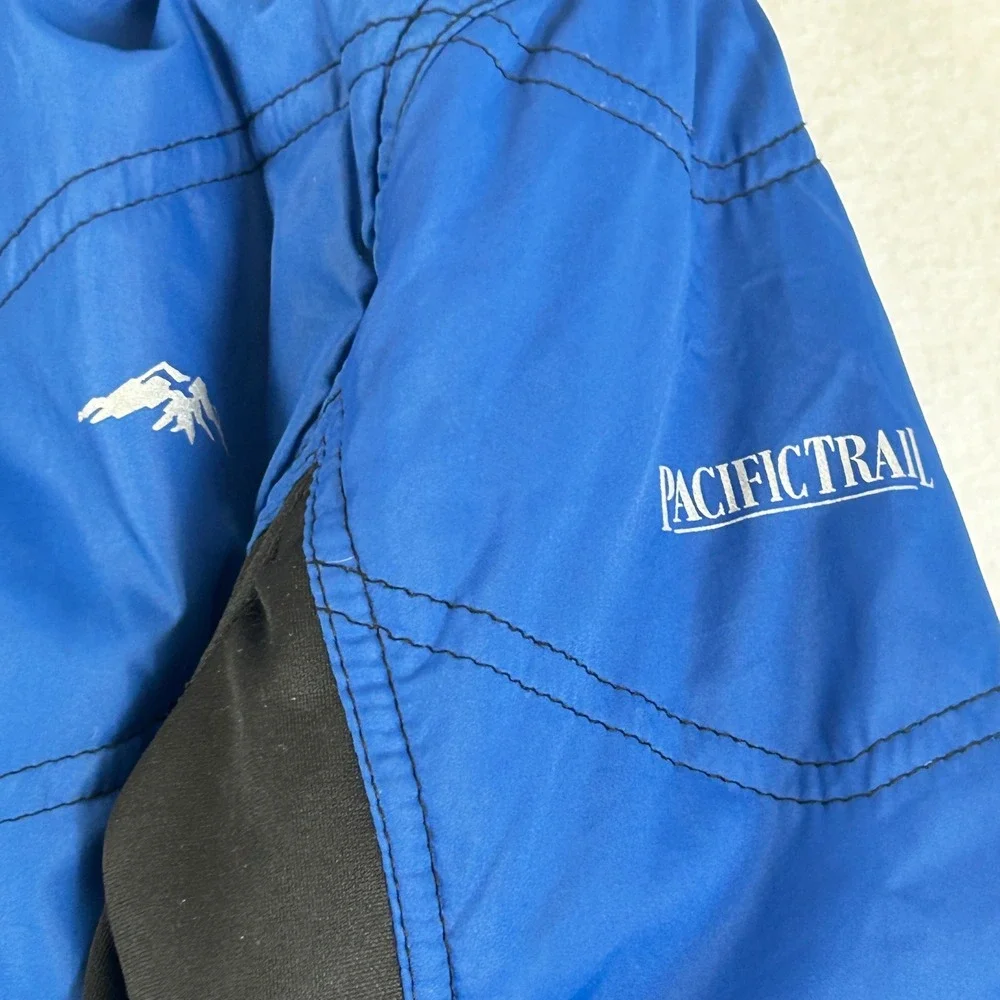 Pacific Trail Kids Blue Black Puffer Hooded Jacket Size L 14 16‎ Winter Coat